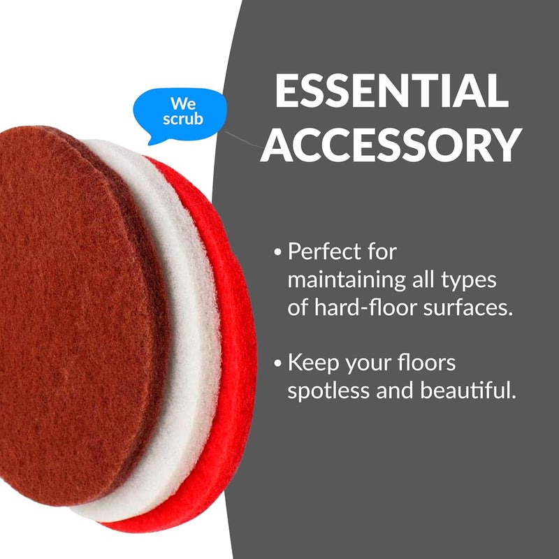 PROLUX Replacement Pad Set for 13" Core, Compatible with 2022 and Newer Models, Includes Scrubbing and Polishing Pads - Image 5